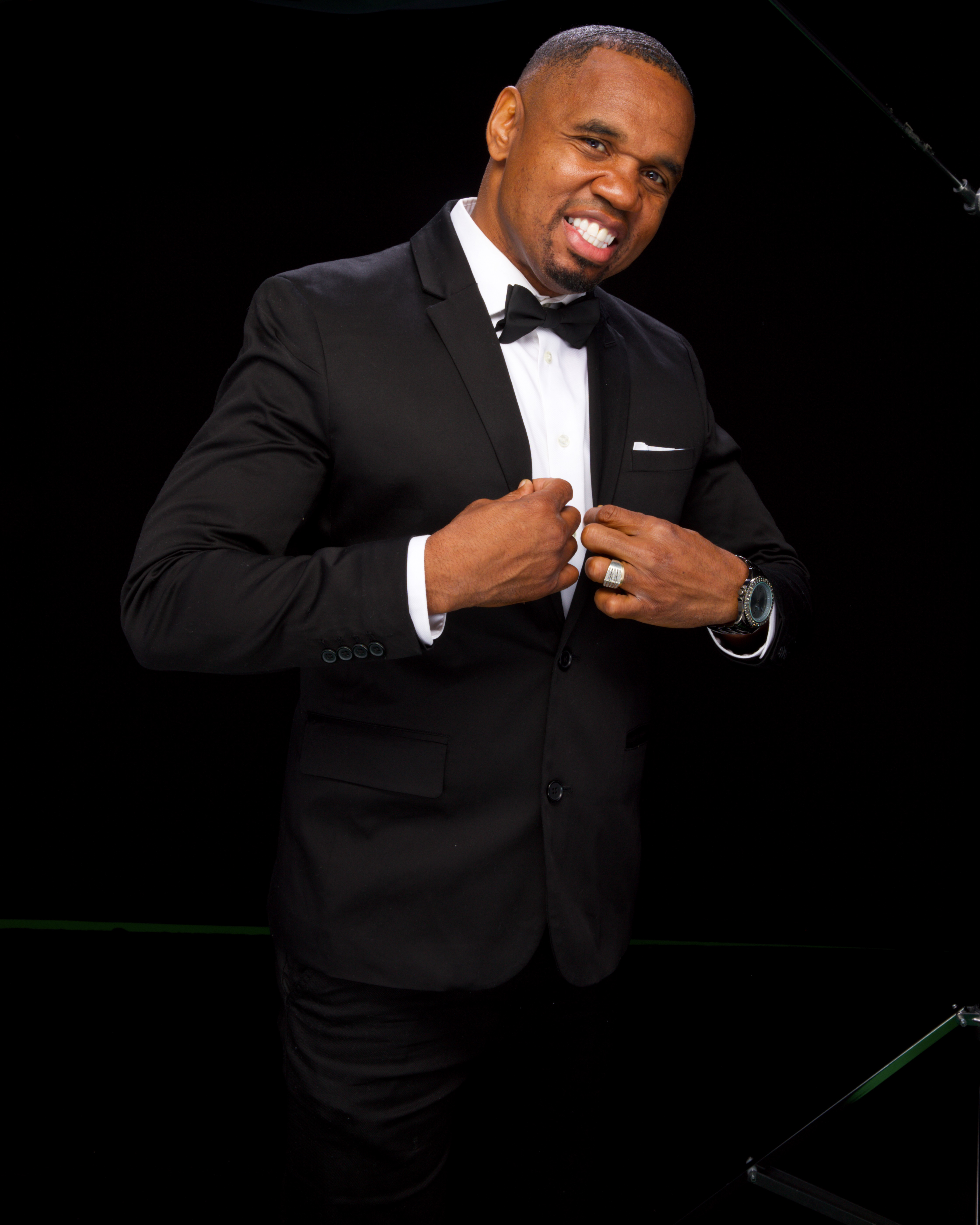 Eric Blake tuxedo portrait